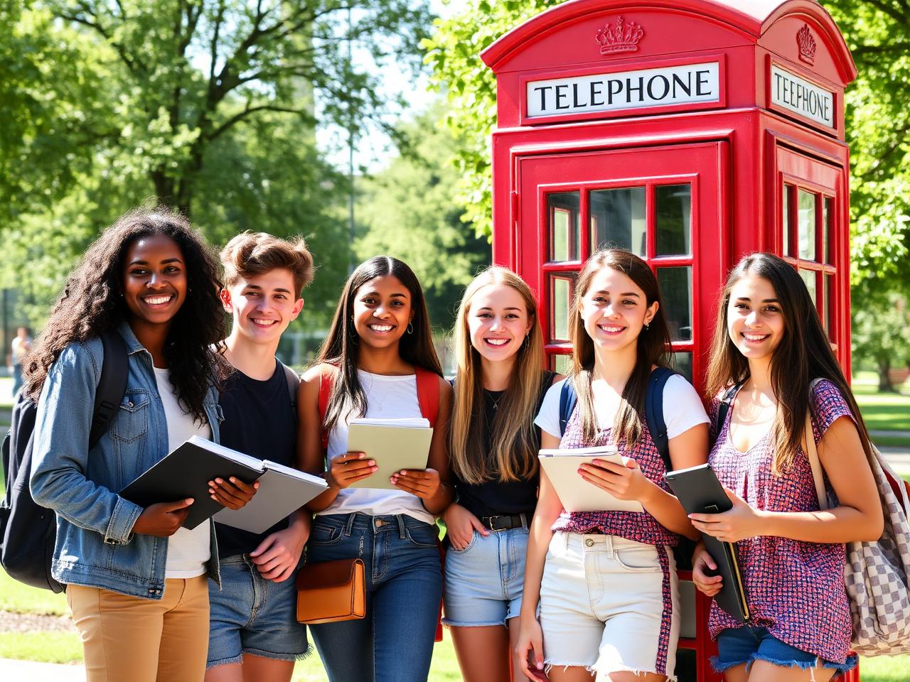 International students exploring London